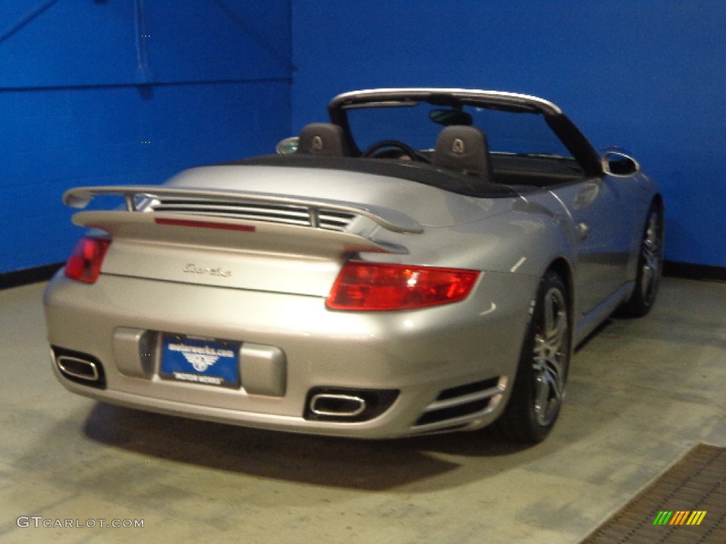 2008 911 Turbo Cabriolet - GT Silver Metallic / Black Full Leather photo #14