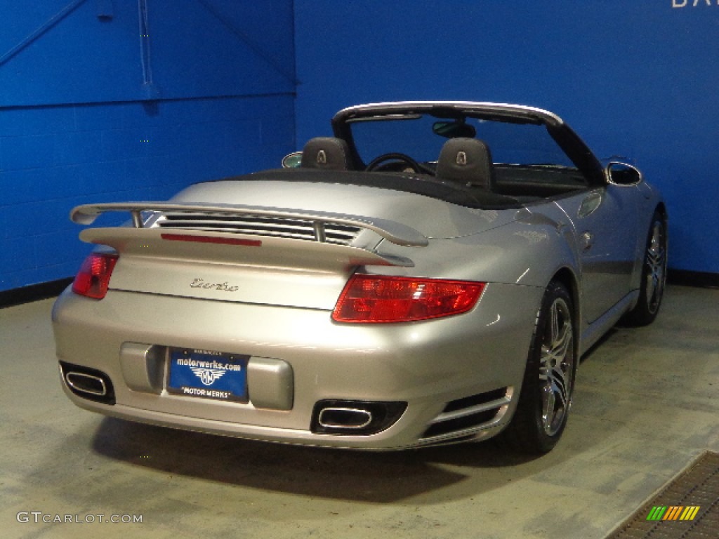 2008 911 Turbo Cabriolet - GT Silver Metallic / Black Full Leather photo #15
