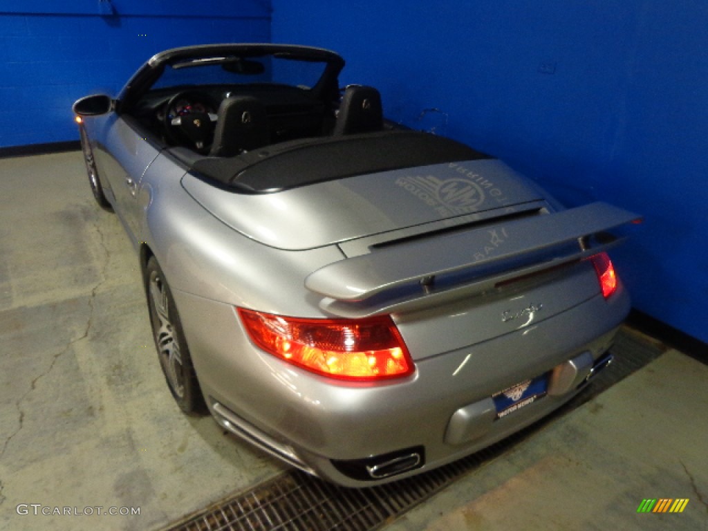 2008 911 Turbo Cabriolet - GT Silver Metallic / Black Full Leather photo #19