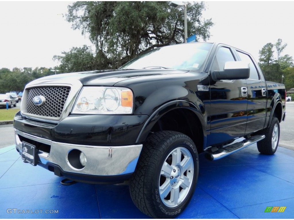 2006 F150 Lariat SuperCrew 4x4 - Black / Tan photo #1