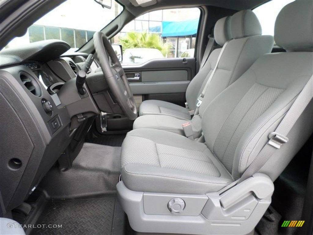 Steel Gray Interior 2013 Ford F150 XL Regular Cab Photo #87682199