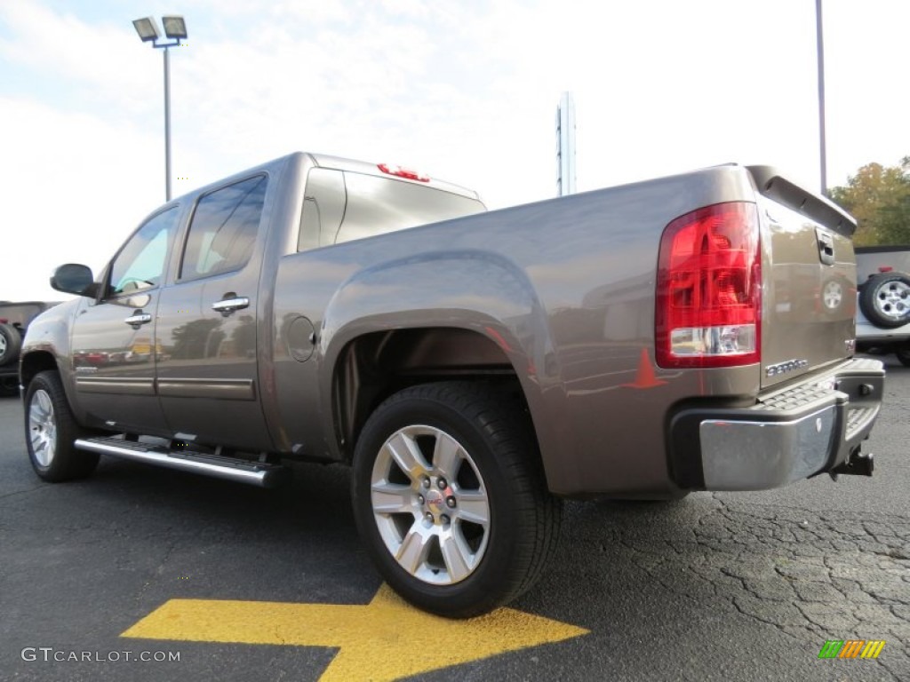 2013 Sierra 1500 SLE Crew Cab - Mocha Steel Metallic / Very Dark Cashmere/Light Cashmere photo #5