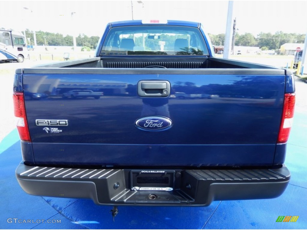 2008 F150 XL Regular Cab - Dark Blue Pearl Metallic / Medium Flint Grey photo #4