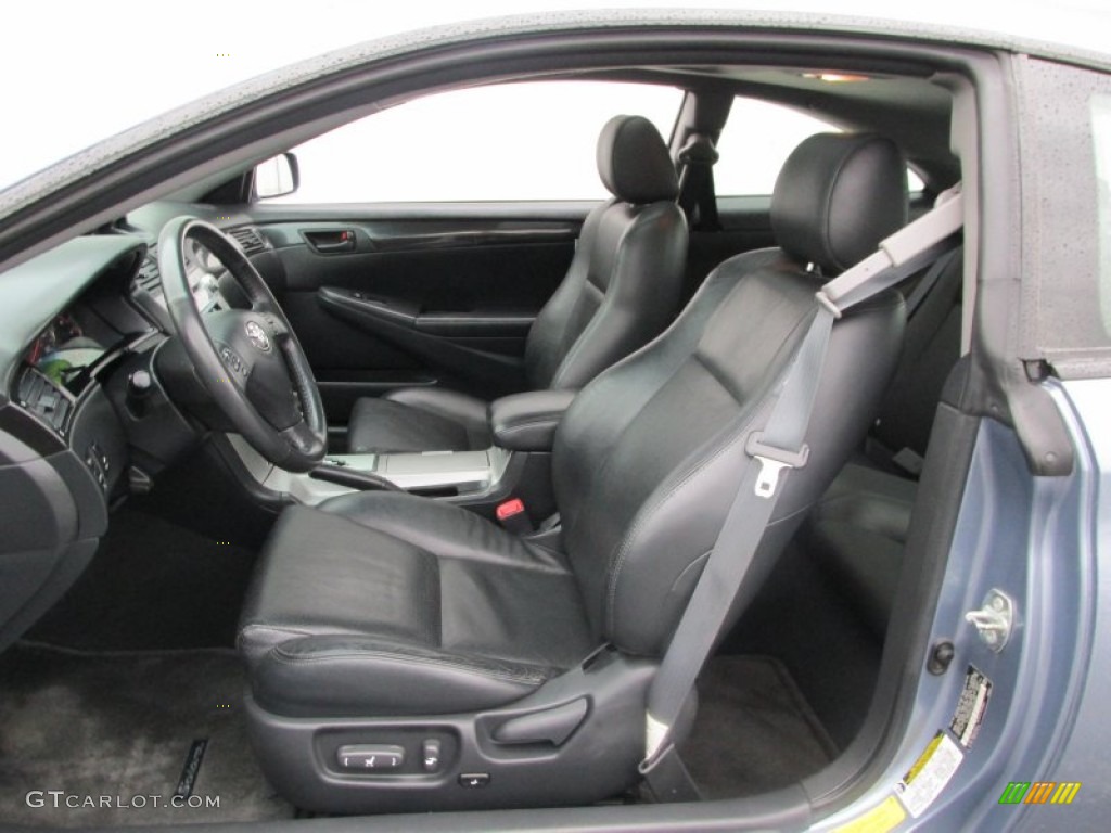 Dark Stone Interior 2005 Toyota Solara SLE V6 Coupe Photo #87683648