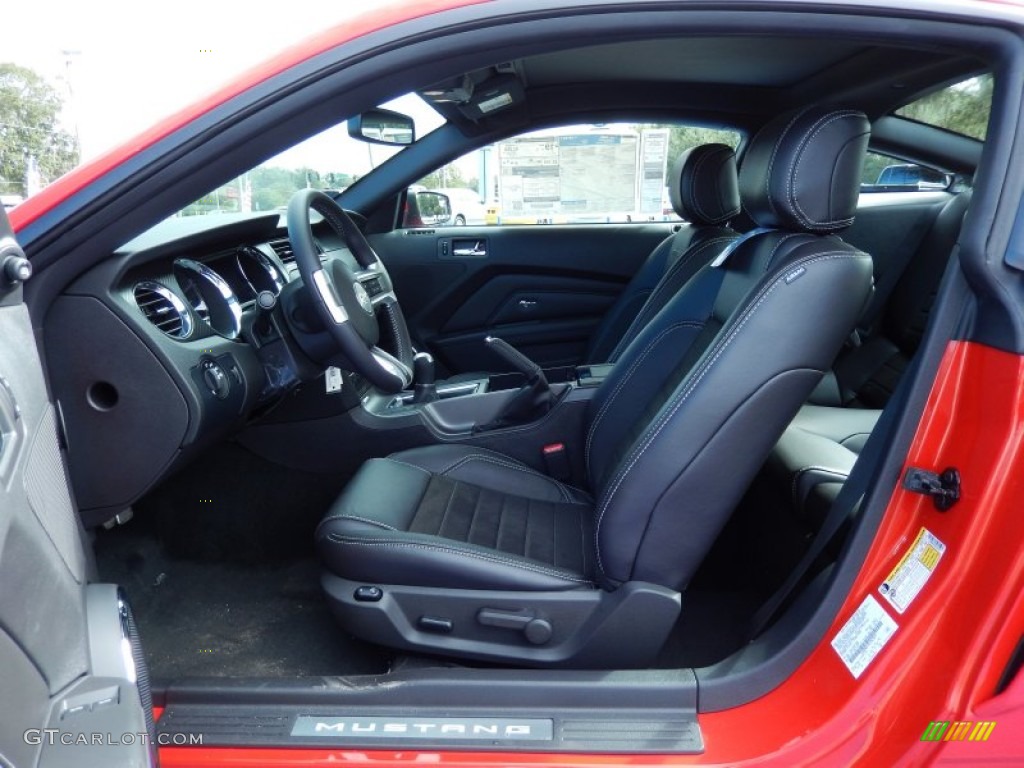 California Special Charcoal Black/Miko Suede Interior 2014 Ford Mustang GT/CS California Special Coupe Photo #87683855