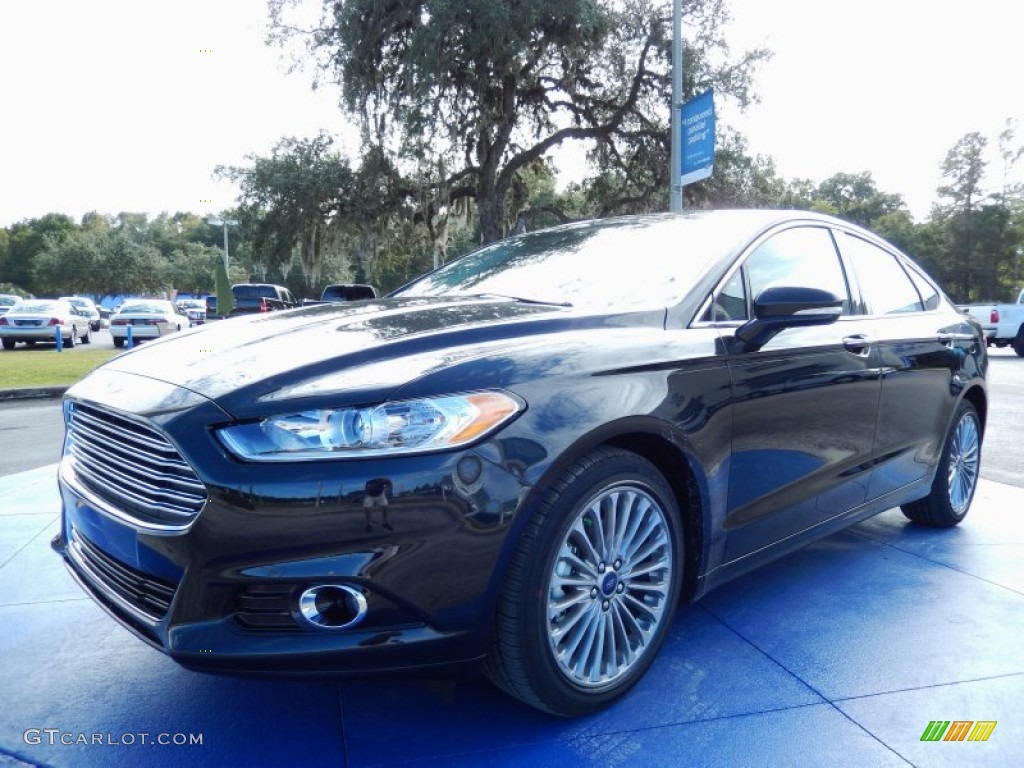 2014 Fusion Titanium - Tuxedo Black / Charcoal Black photo #1