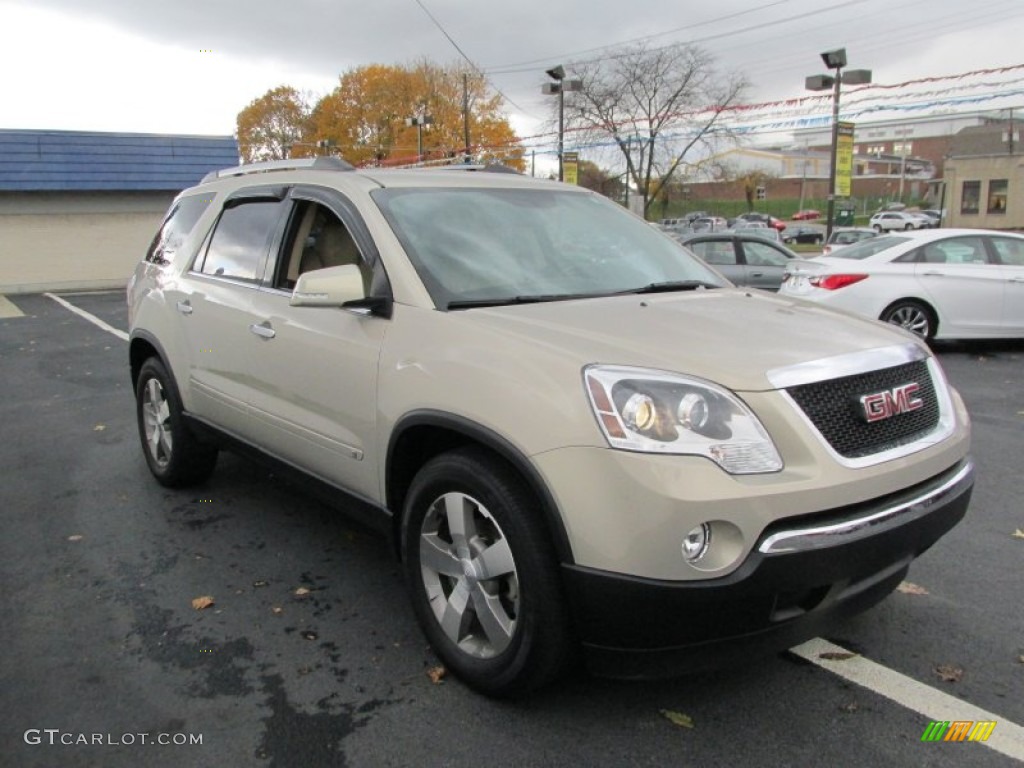 Gold Mist Metallic 2010 GMC Acadia SLT AWD Exterior Photo #87685415