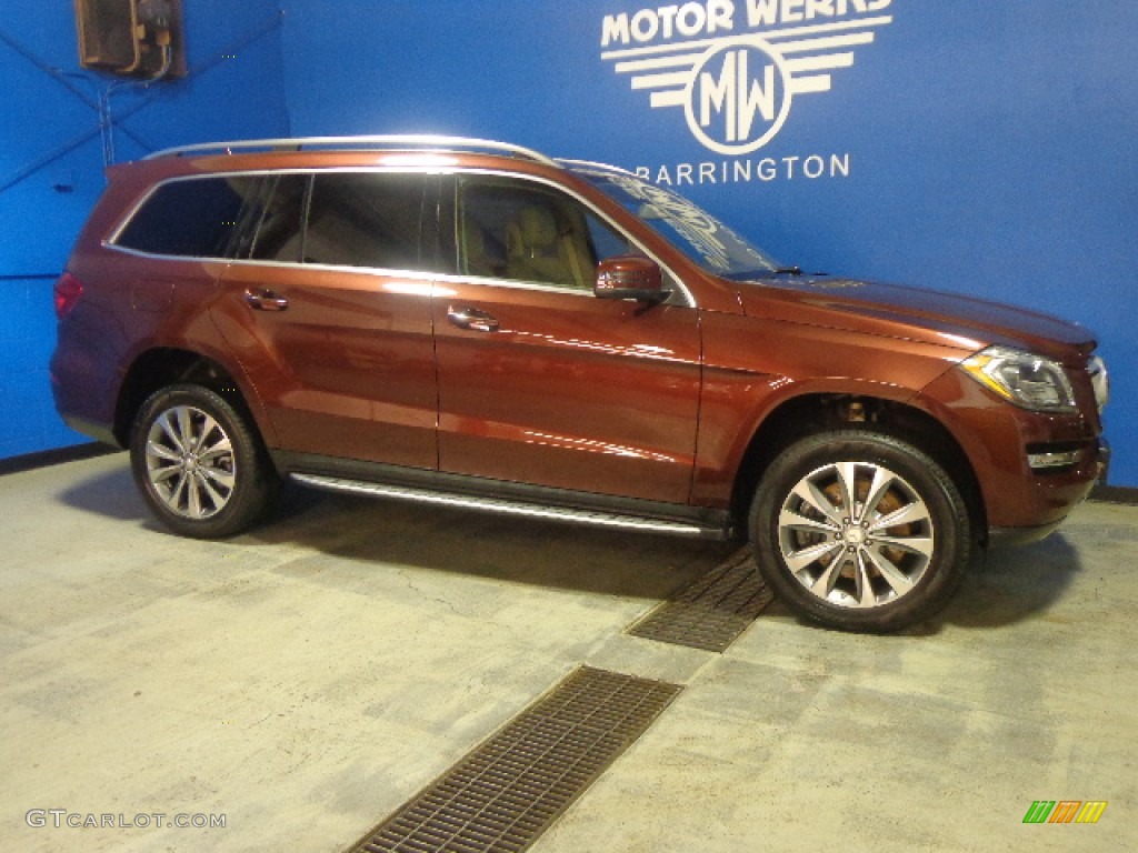 2013 GL 450 4Matic - Cinnabar Red Metallic / Almond Beige photo #13
