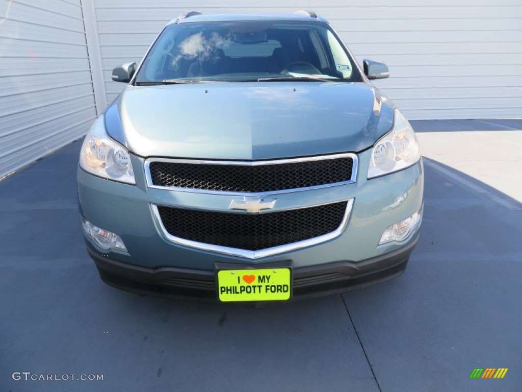 2009 Traverse LT - Silver Moss Metallic / Ebony photo #8