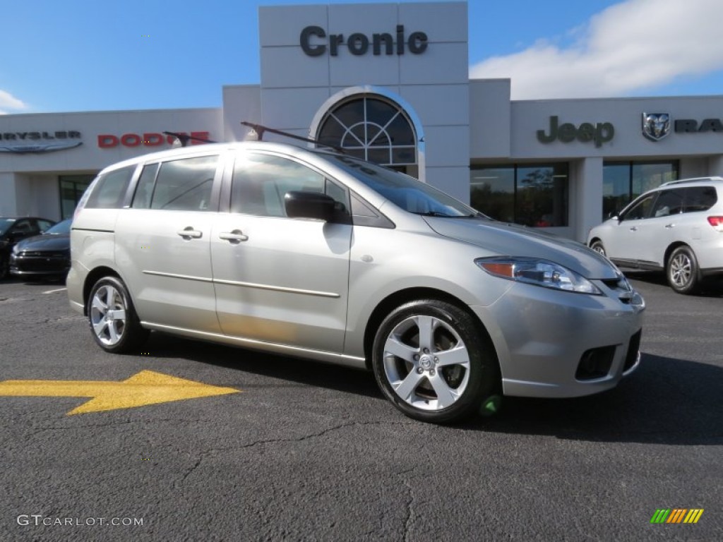 2007 MAZDA5 Sport - True Silver Metallic / Black photo #1