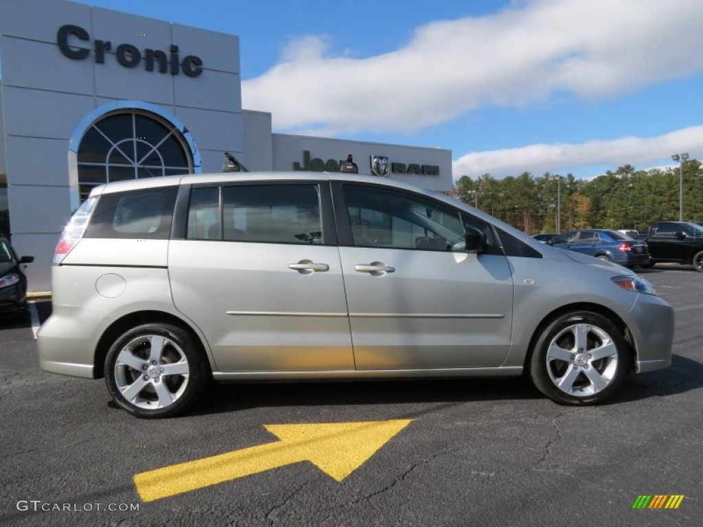 2007 MAZDA5 Sport - True Silver Metallic / Black photo #8