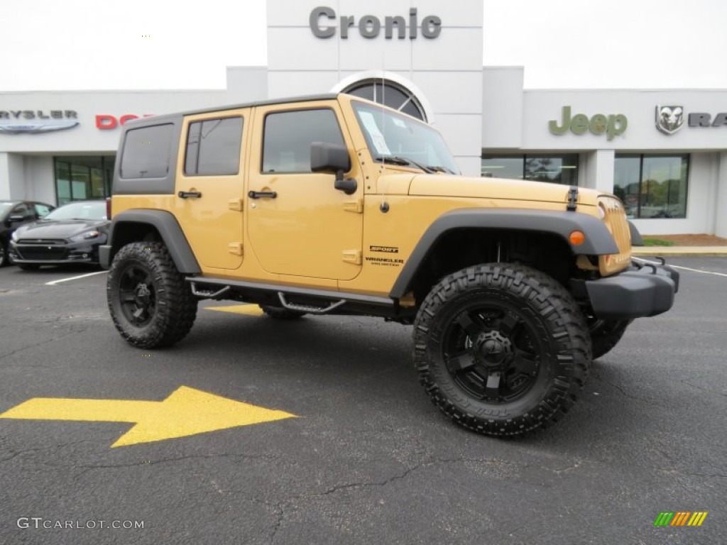 2013 Wrangler Unlimited Sport 4x4 - Dune / Black photo #1