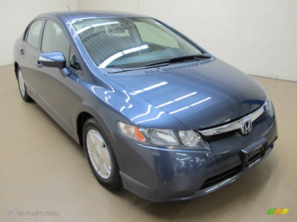 2006 Civic Hybrid Sedan - Magnetic Pearl / Blue photo #1