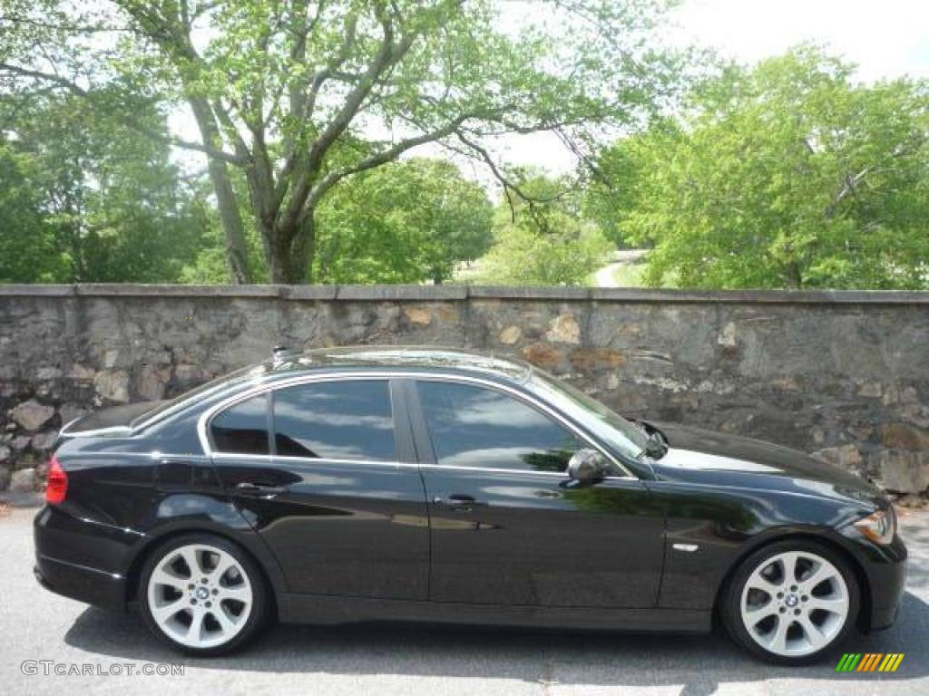 2006 3 Series 330i Sedan - Jet Black / Black photo #2