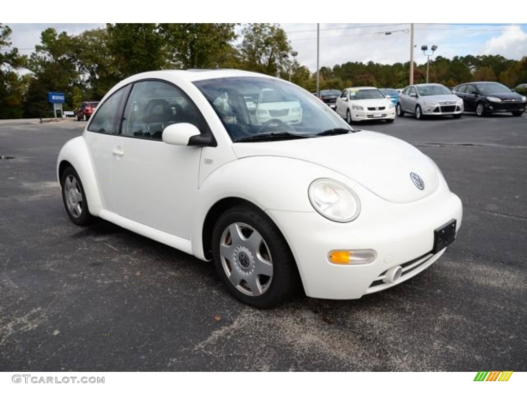 2001 New Beetle GLS Coupe - Cool White / Black photo #3
