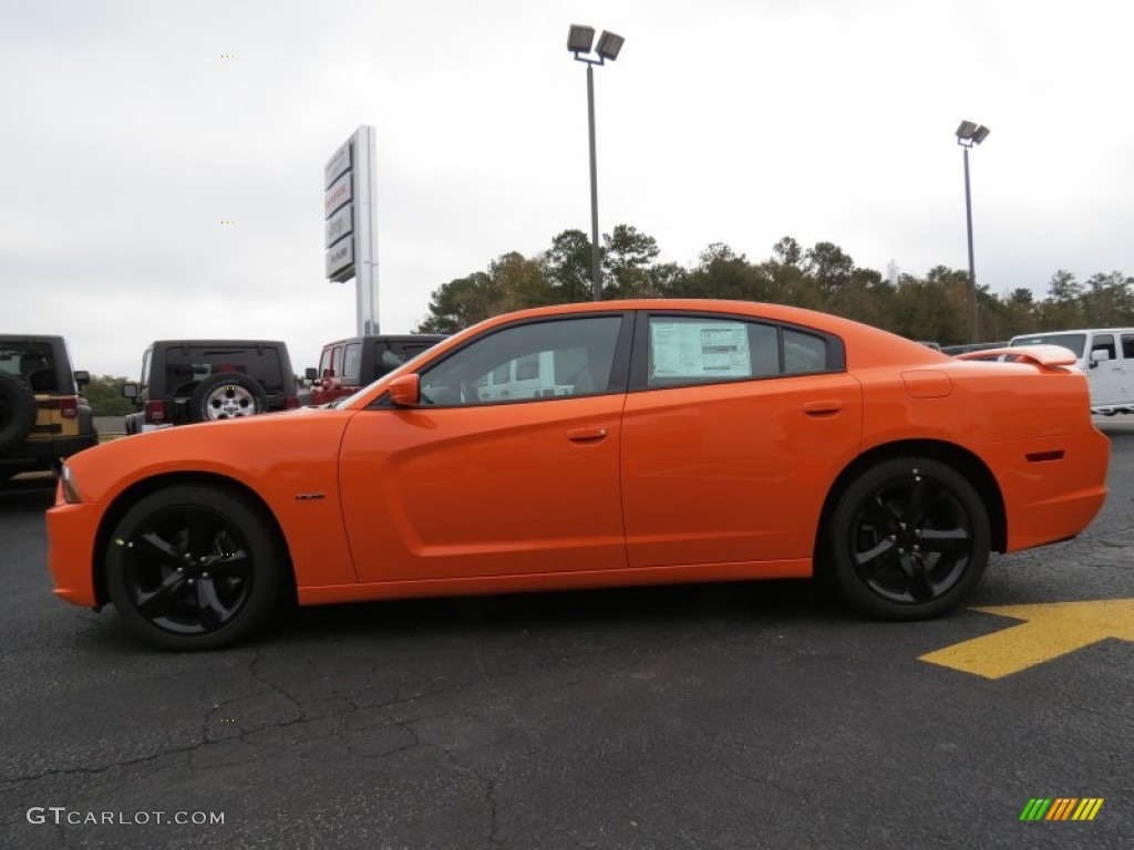 2014 Charger R/T - Header Orange / Black photo #4
