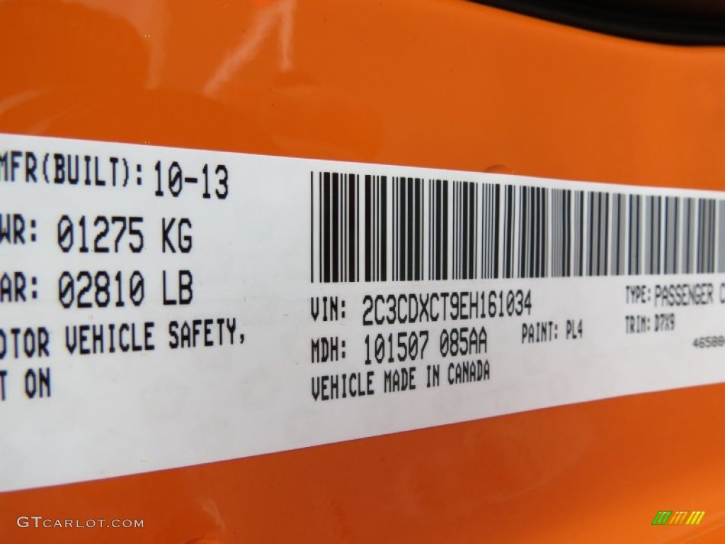 2014 Charger R/T - Header Orange / Black photo #19