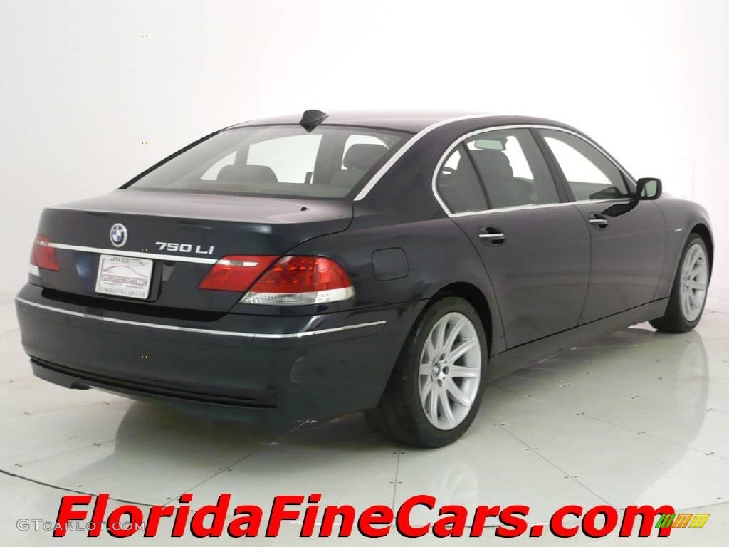 2006 7 Series 750Li Sedan - Black Sapphire Metallic / Black/Black photo #2