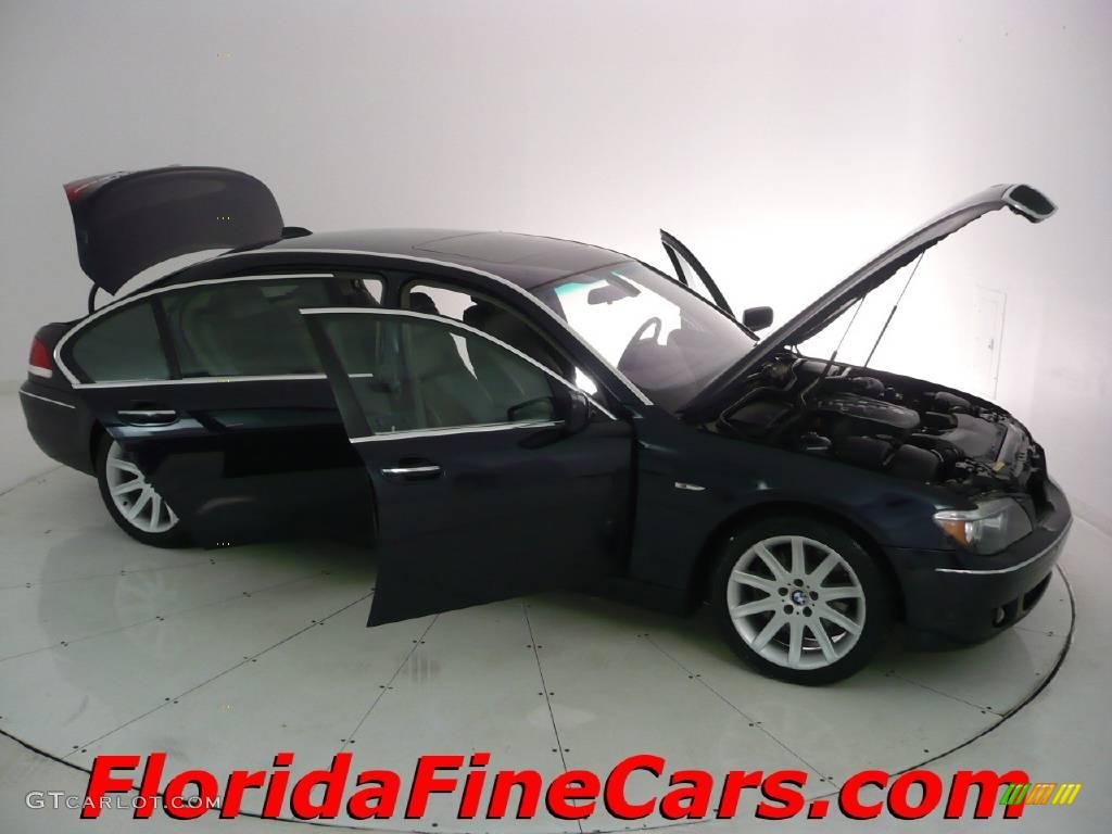 2006 7 Series 750Li Sedan - Black Sapphire Metallic / Black/Black photo #7