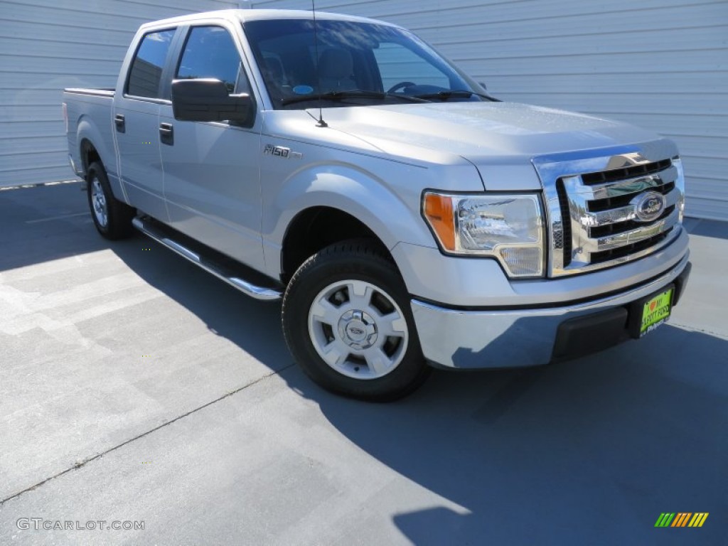 2010 F150 XLT SuperCrew - Ingot Silver Metallic / Medium Stone photo #1