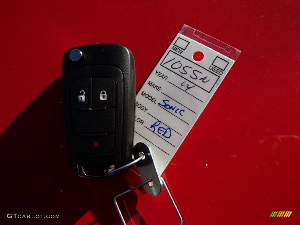 2014 Sonic LT Hatchback - Red Hot / Jet Black/Dark Titanium photo #11