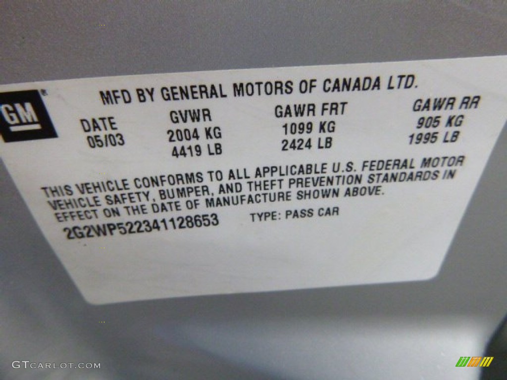 2004 Grand Prix GT Sedan - Galaxy Silver Metallic / Dark Pewter photo #24