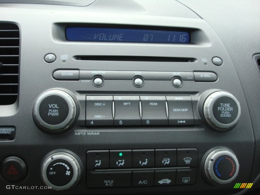 2010 Civic EX Sedan - Crystal Black Pearl / Gray photo #19