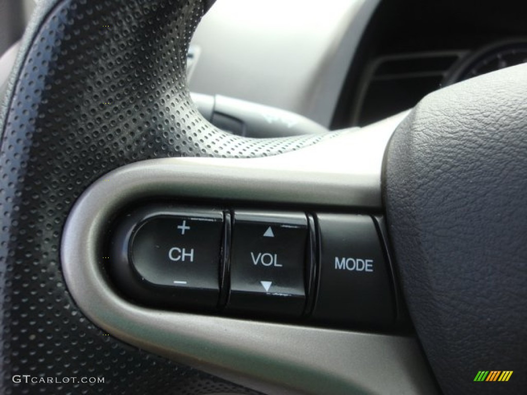 2010 Civic EX Sedan - Crystal Black Pearl / Gray photo #21