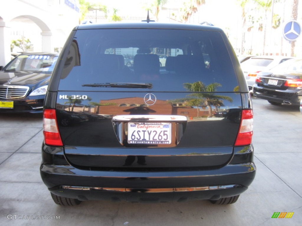 2005 ML 350 4Matic - Black / Charcoal photo #3