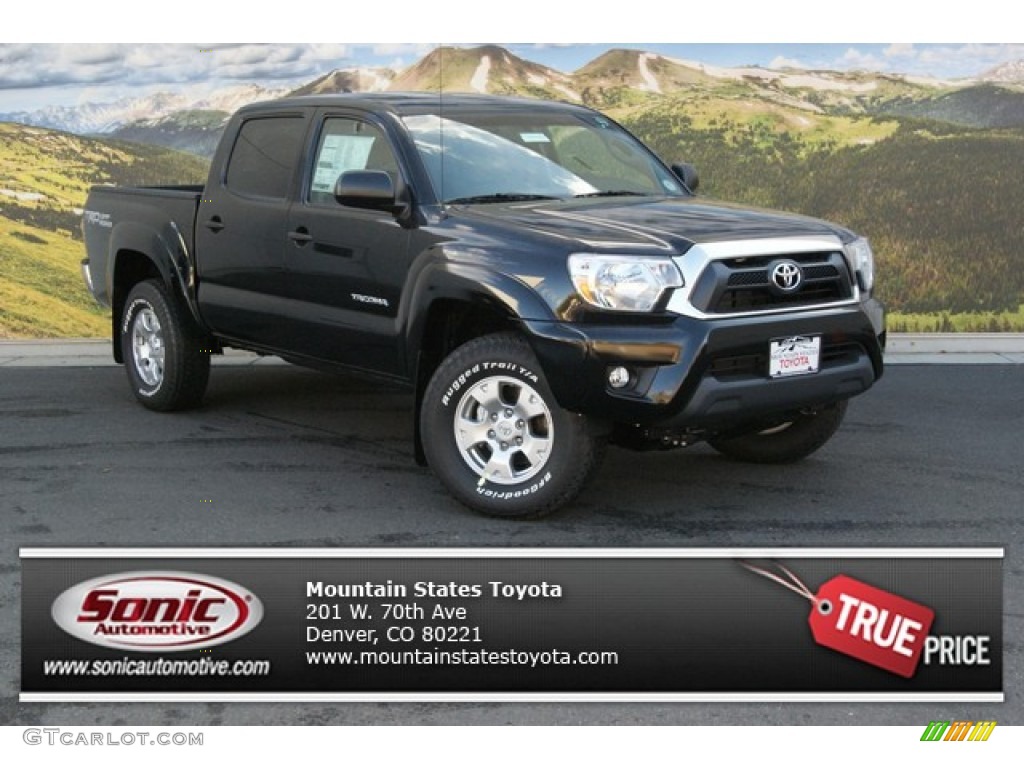 2014 Tacoma V6 Double Cab 4x4 - Black / Graphite photo #1