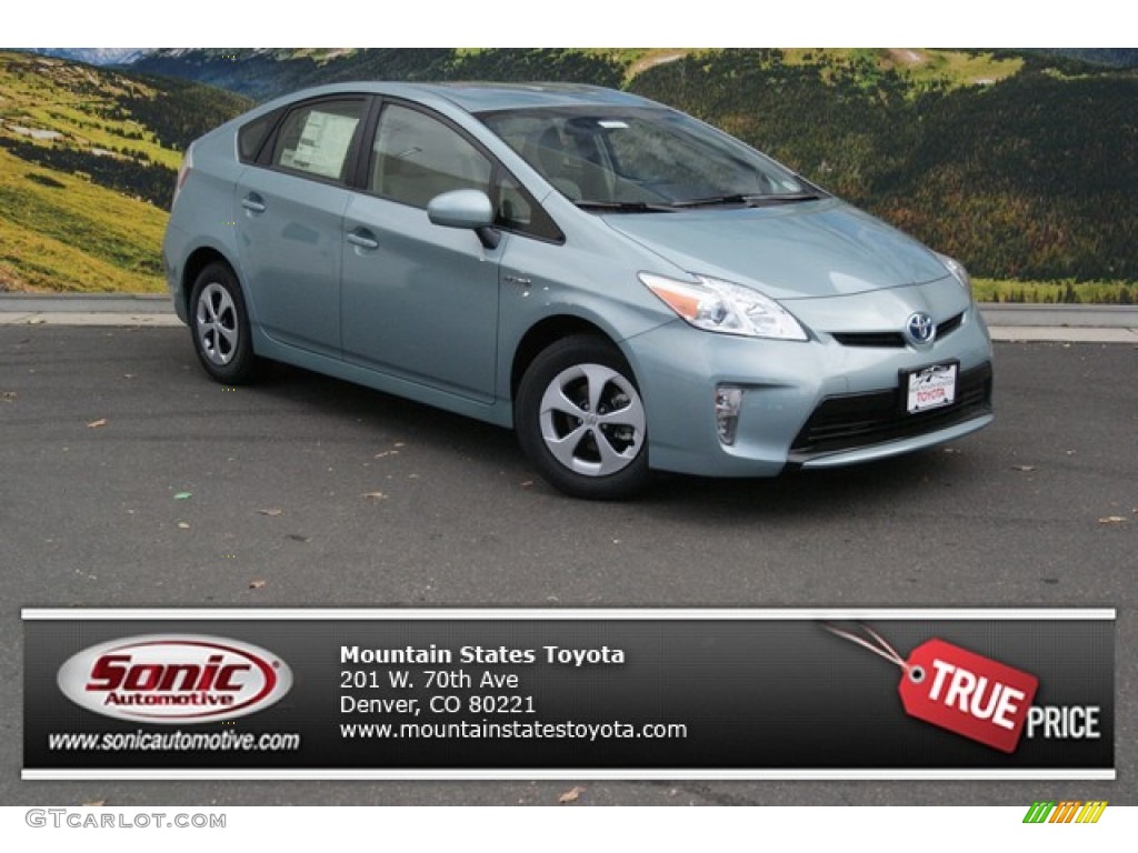 2013 Prius Two Hybrid - Sea Glass Pearl / Misty Gray photo #1