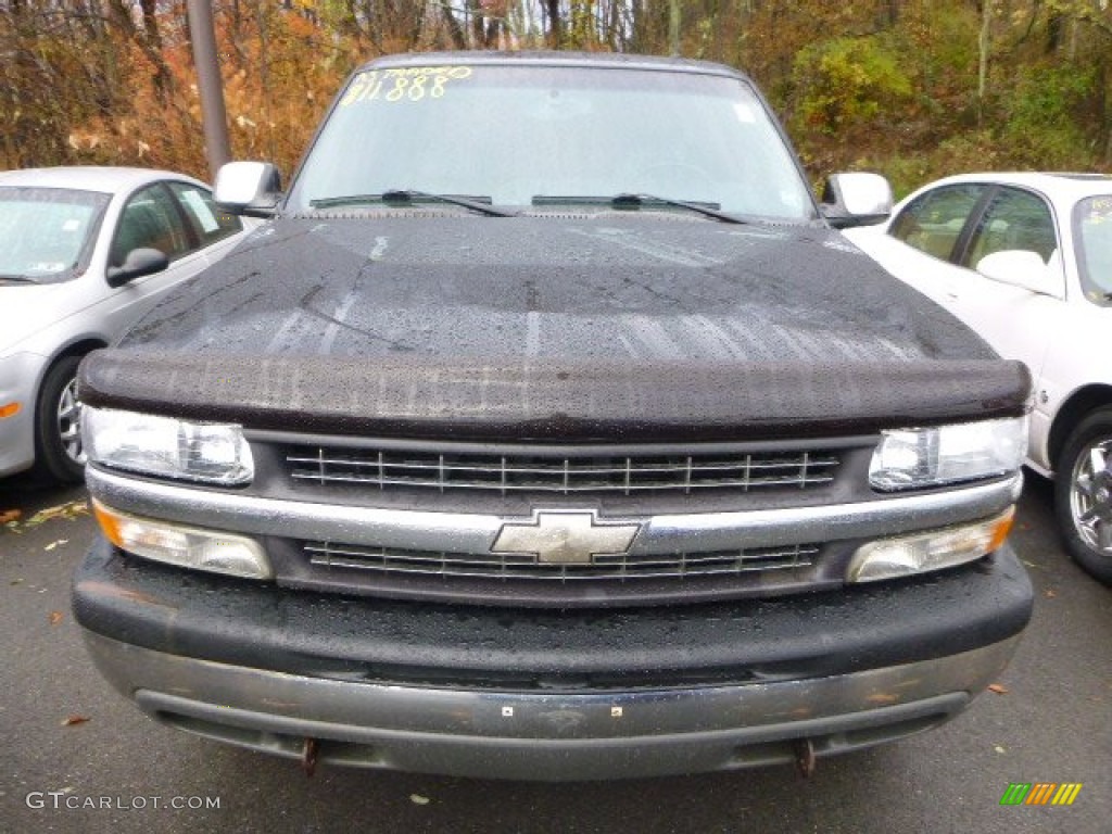 2002 Silverado 1500 LT Extended Cab 4x4 - Onyx Black / Graphite Gray photo #2