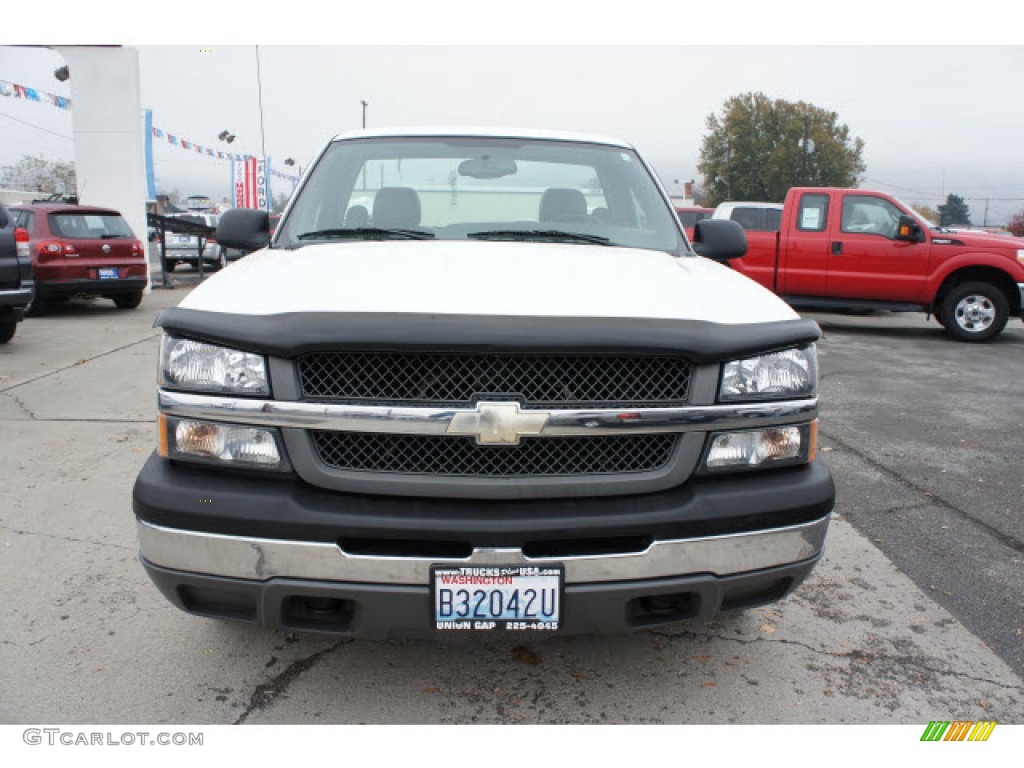 2004 Silverado 1500 Regular Cab - Summit White / Dark Charcoal photo #6