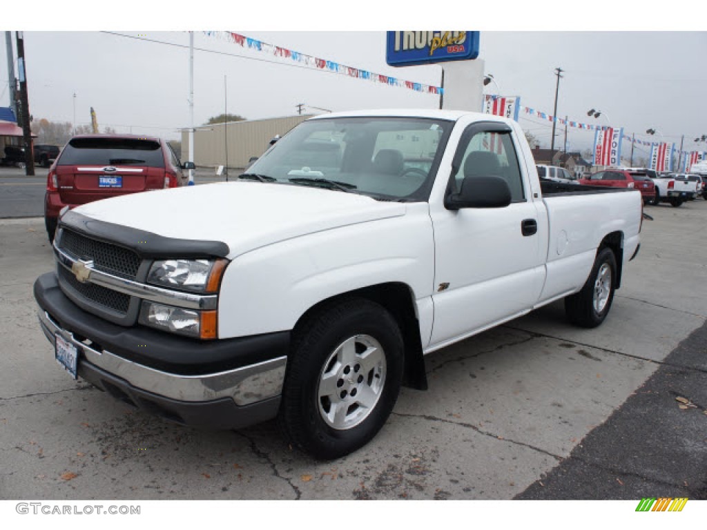 2004 Silverado 1500 Regular Cab - Summit White / Dark Charcoal photo #7