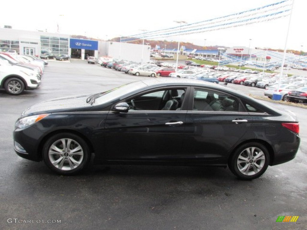 2011 Sonata Limited - Pacific Blue Pearl / Gray photo #7