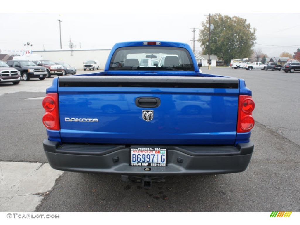 2007 Dakota ST Club Cab - Electric Blue Pearl / Medium Slate Gray photo #3