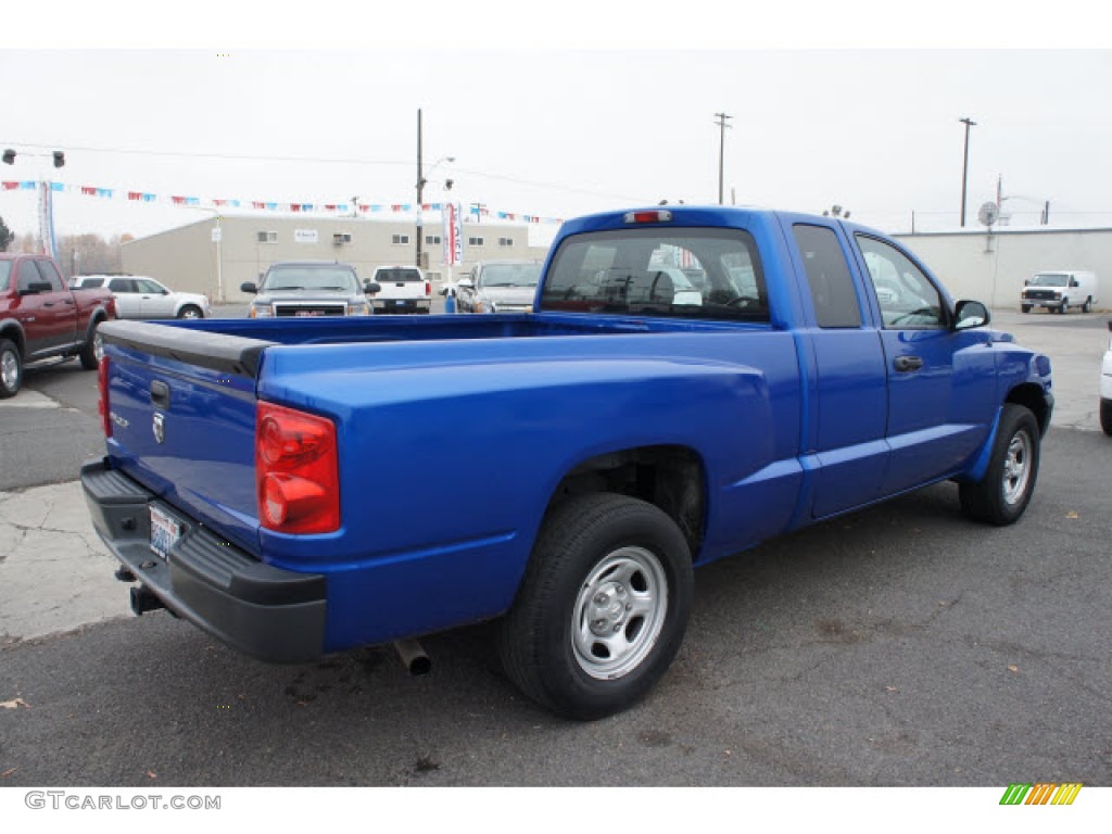 2007 Dakota ST Club Cab - Electric Blue Pearl / Medium Slate Gray photo #4