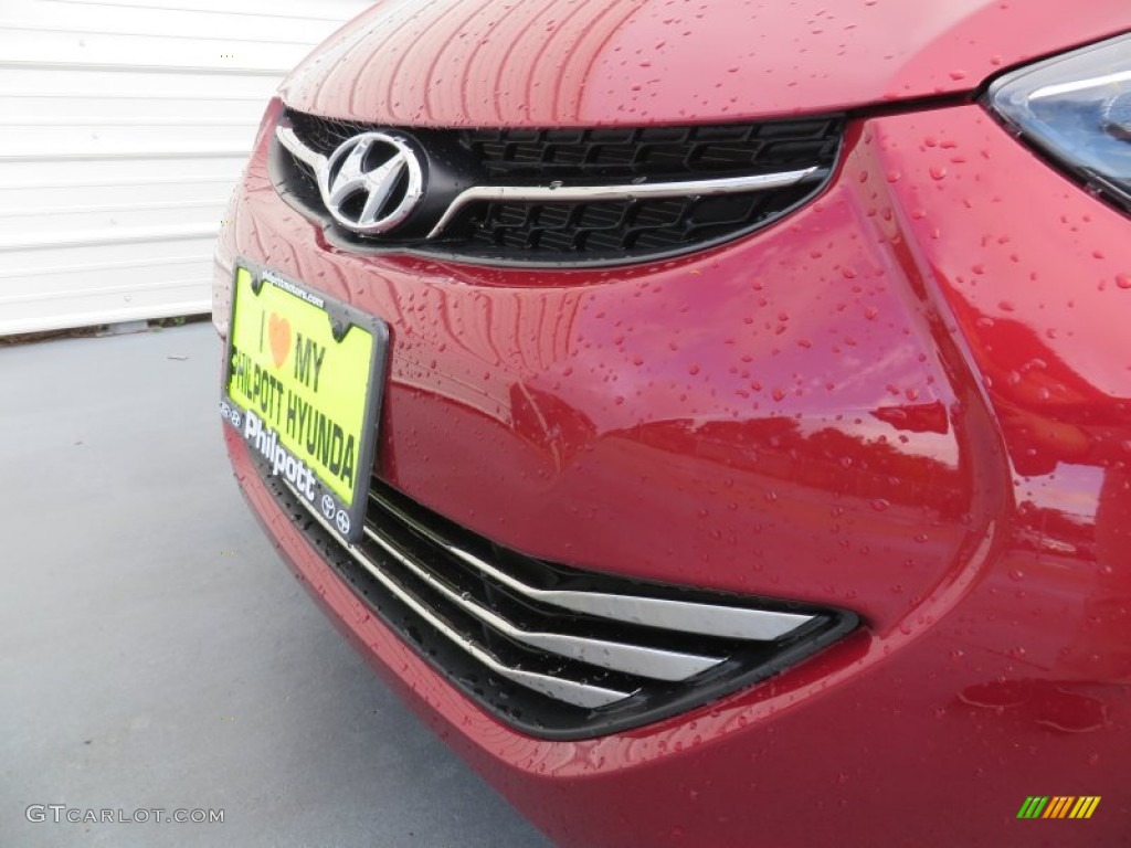 2013 Elantra Limited - Red / Black photo #11