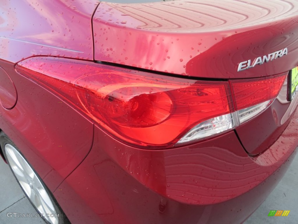 2013 Elantra Limited - Red / Black photo #13