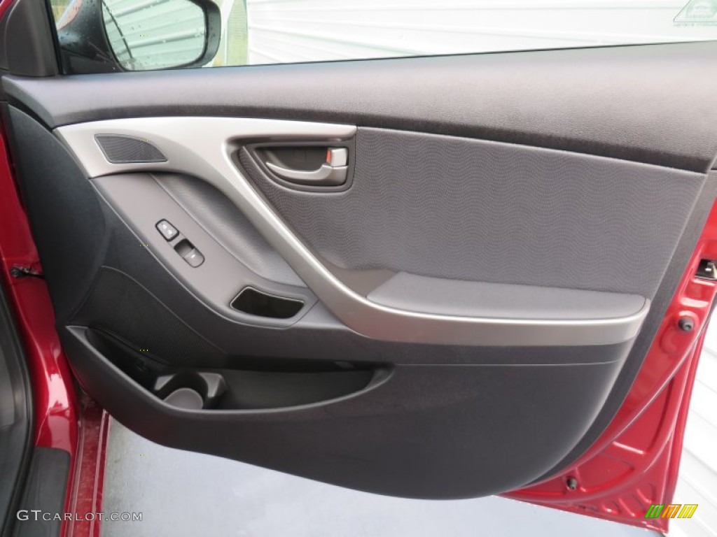 2013 Elantra Limited - Red / Black photo #17