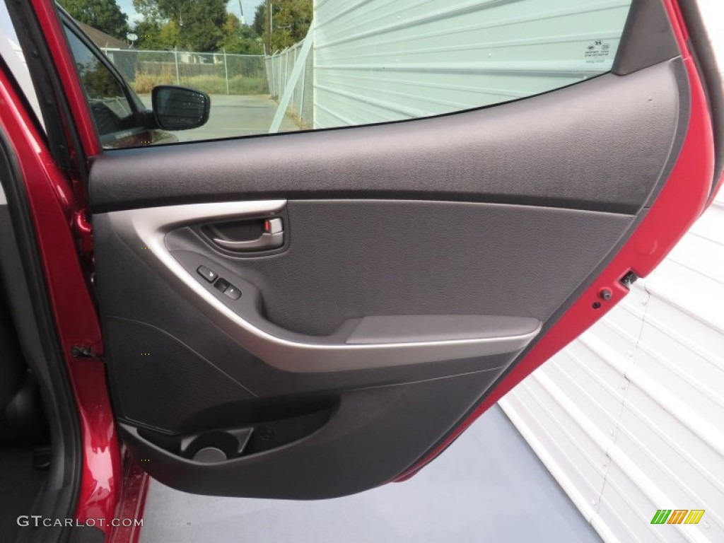 2013 Elantra Limited - Red / Black photo #20