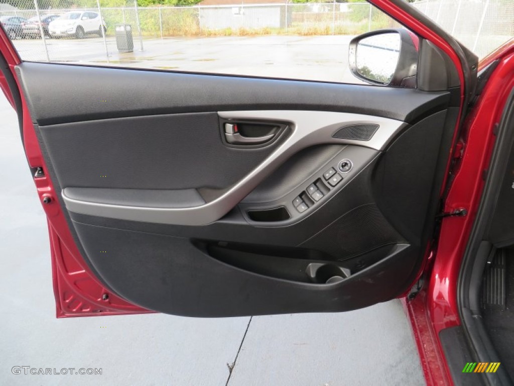 2013 Elantra Limited - Red / Black photo #23