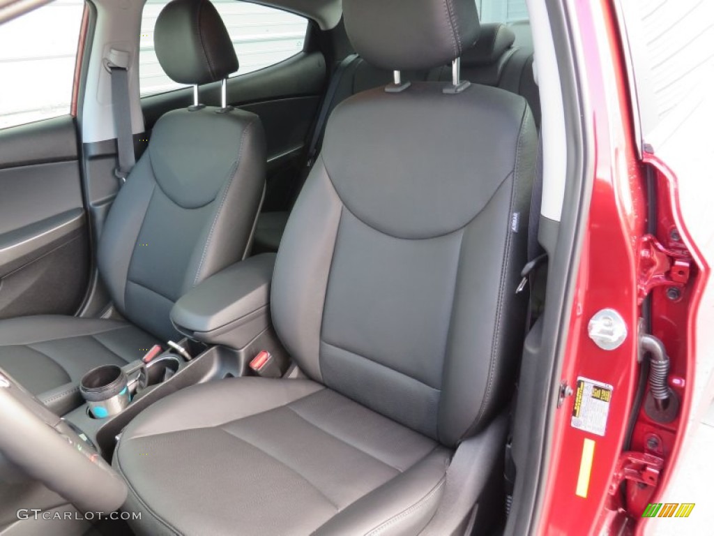 2013 Elantra Limited - Red / Black photo #26