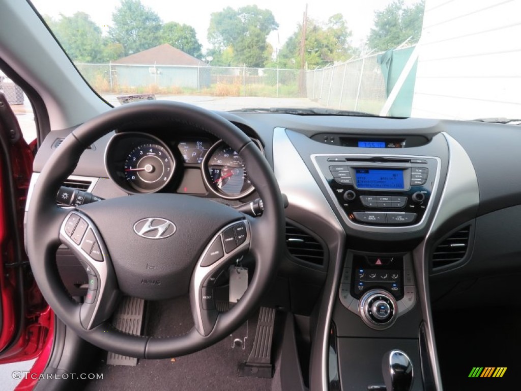 2013 Elantra Limited - Red / Black photo #29