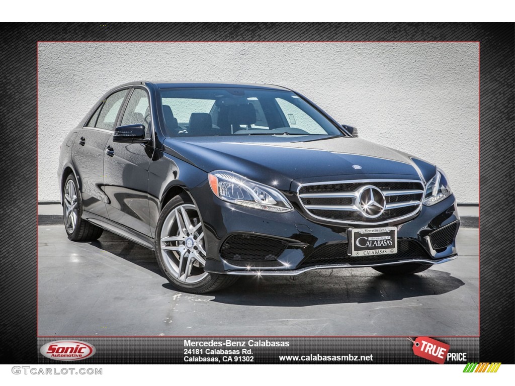 2014 E 350 Sport Sedan - Black / Black photo #1