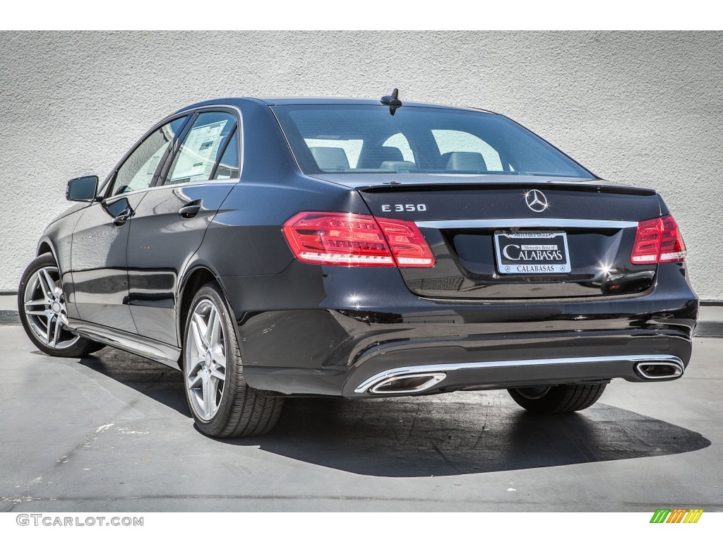 2014 E 350 Sport Sedan - Black / Black photo #2