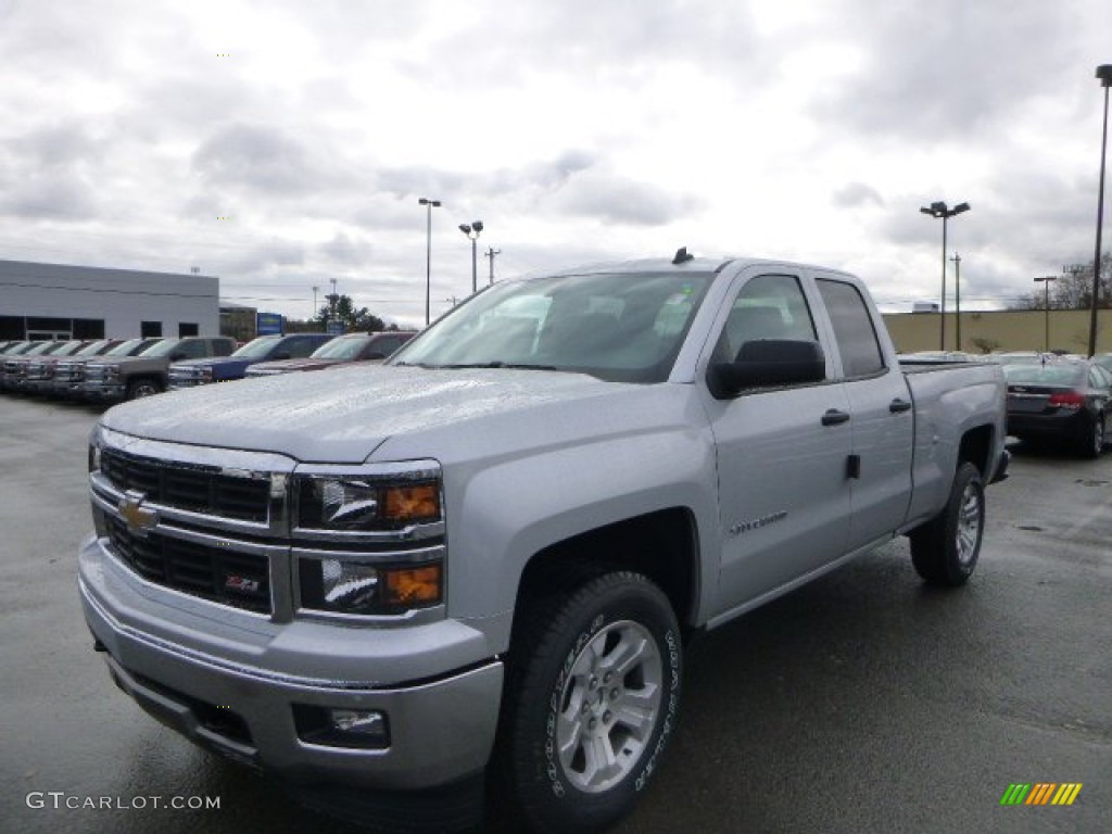 2014 Silverado 1500 LTZ Z71 Double Cab 4x4 - Silver Ice Metallic / Jet Black photo #1