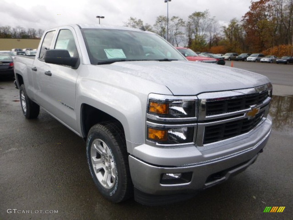 2014 Silverado 1500 LTZ Z71 Double Cab 4x4 - Silver Ice Metallic / Jet Black photo #7