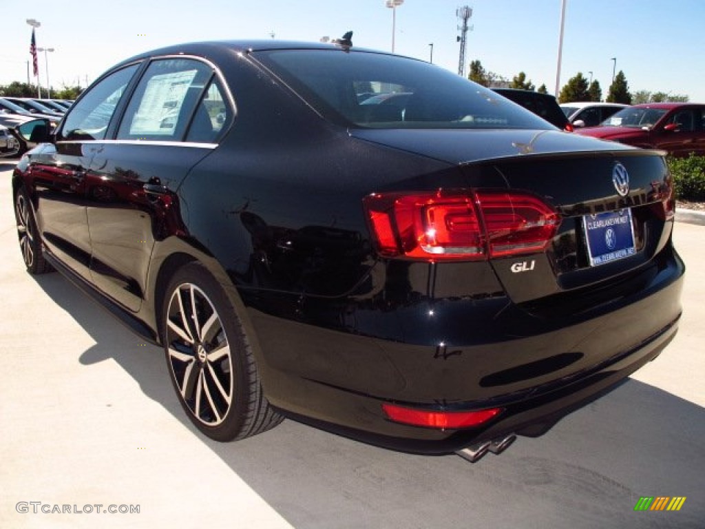 2014 Jetta GLI Autobahn - Deep Black Pearl Metallic / Titan Black photo #4