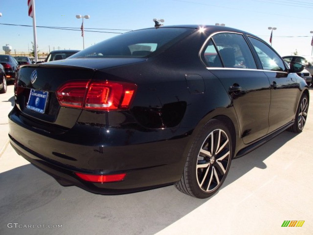 2014 Jetta GLI Autobahn - Deep Black Pearl Metallic / Titan Black photo #6